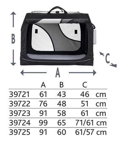 Trixie Reismand Vario Dubbel Zwart / Grijs