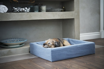 Bia Bed Cotton Hoes Voor Hondenmand Blauw