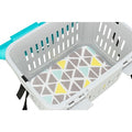 Trixie Vervoersbox Knaagdier Midi-Capri Lichtgrijs/Turquoise
