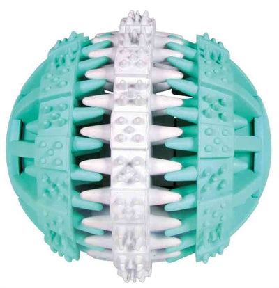 Trixie Denta Fun Natuurrubber Bal Met Muntsmaak