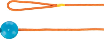 Trixie Natuurrubber Bal Aan Koord Lime / Blauw