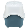 Trixie Kattenbak Vico Open Top Met Kap Blauw Grijs / Wit