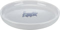 Trixie Voerbak / Waterbak Plat En Breed Kattenprint Grijs