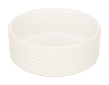 Trixie Voerbak / Drinkbak Wave Keramiek Wit