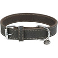 Trixie Halsband Hond Rustic Vetleer Grijs