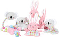 Zolux Puppy Tiny Pluche Konijn Met Touw Roze