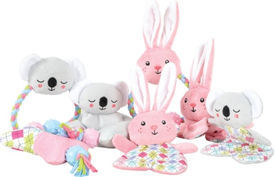 Zolux Puppy Tiny Pluche Konijn Knuffeldoekje Roze
