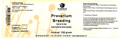 De Groene Os Provarium Breeding Hond / Kat