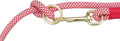 Trixie Soft Rope Hondenriem Verstelbaar Rood / Creme