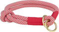 Trixie Soft Rope Halsband Hond Half-Slip Rood / Creme