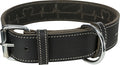 Trixie Rustic Vetleer Halsband Hond Heartbeat Zwart