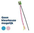Merkloos Hengel Softy Met Veer En Bel Blauw/Roze