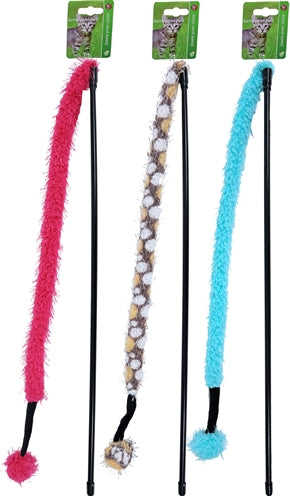 Merkloos Kattenspeelgoed Hengel/Furry Tail/Pluche Bal Assorti